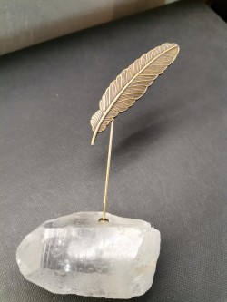 Fibule plume (Bronze brut)