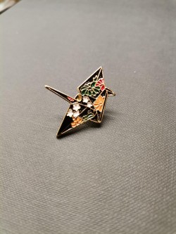 Pin’s origami (Laiton doré)